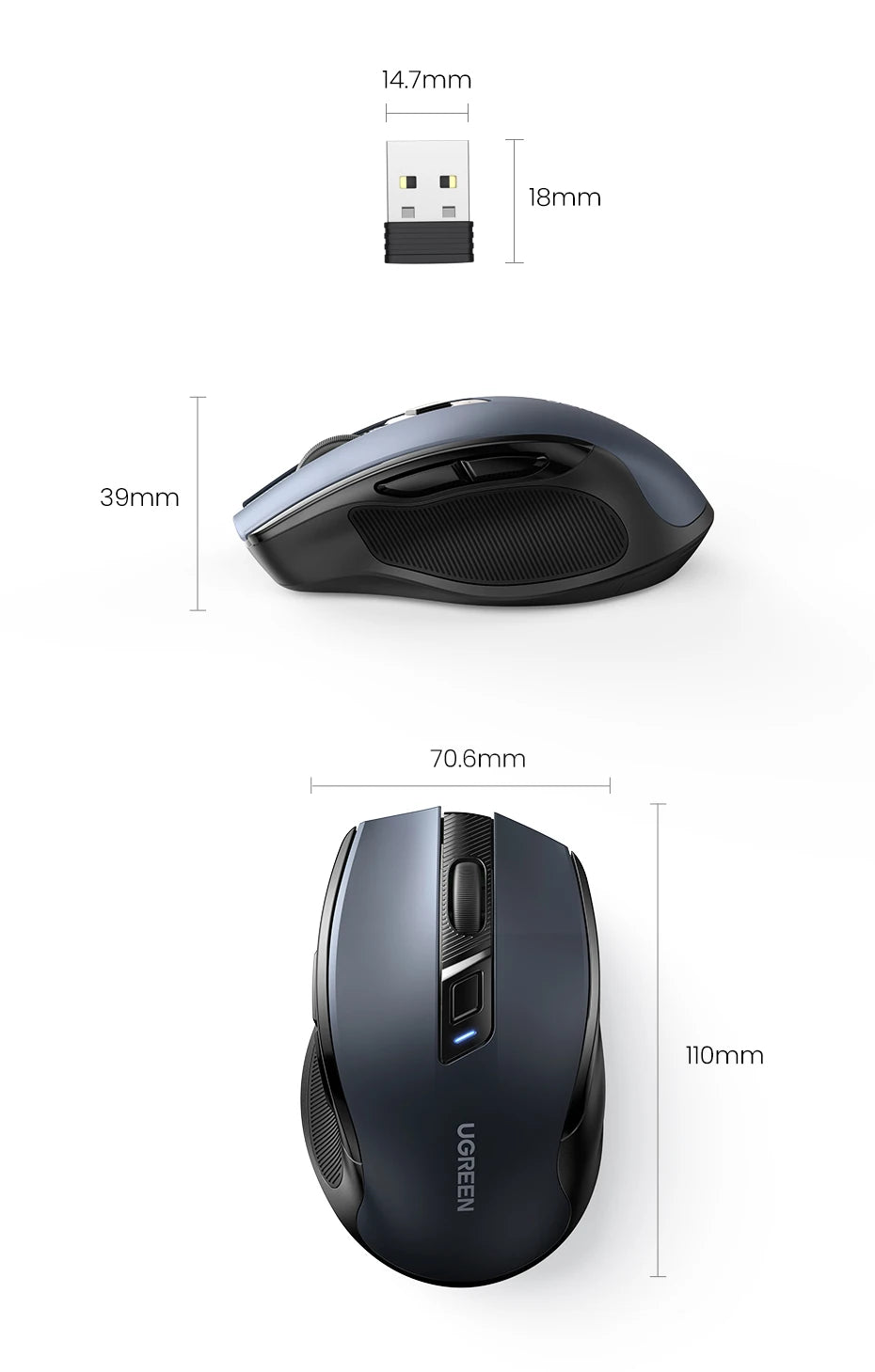 Wireless Mouse Bluetooth5.0