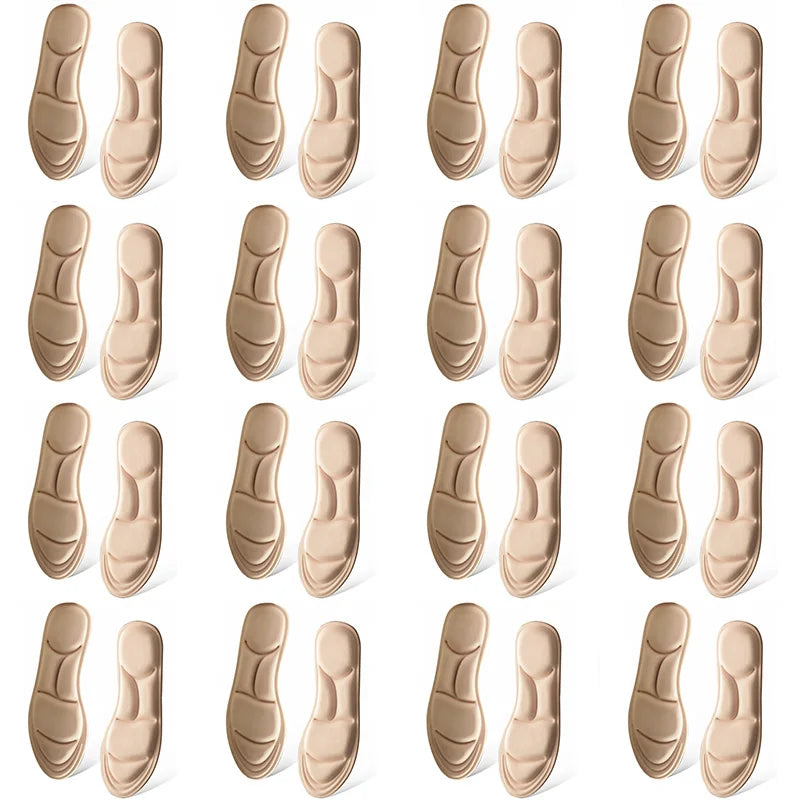 Breathable cushioning orthopedic insoles for running and sports