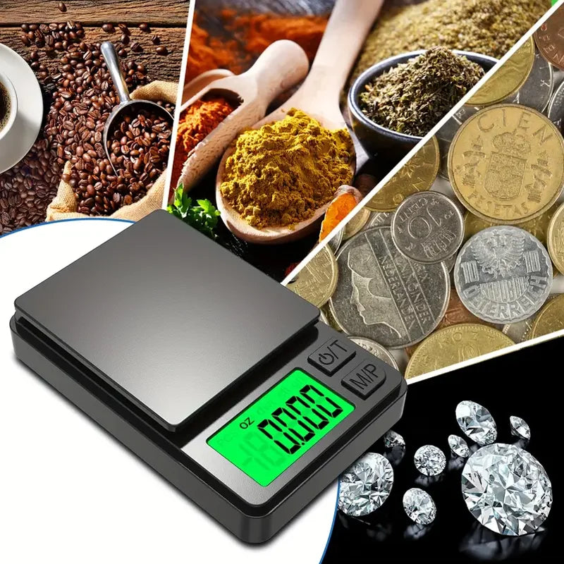 Digital Gram, Food, Jewelry, Ounce/Grain Scale with Backlit LCD