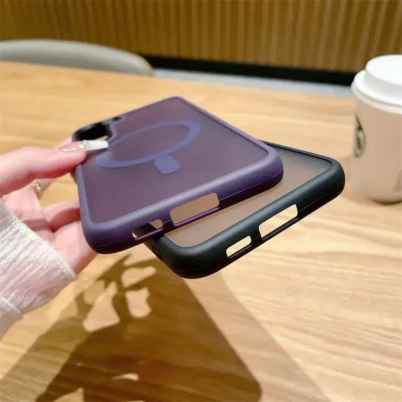 Luxury New Matte Translucent Business Phone Case for Samsung Galaxy