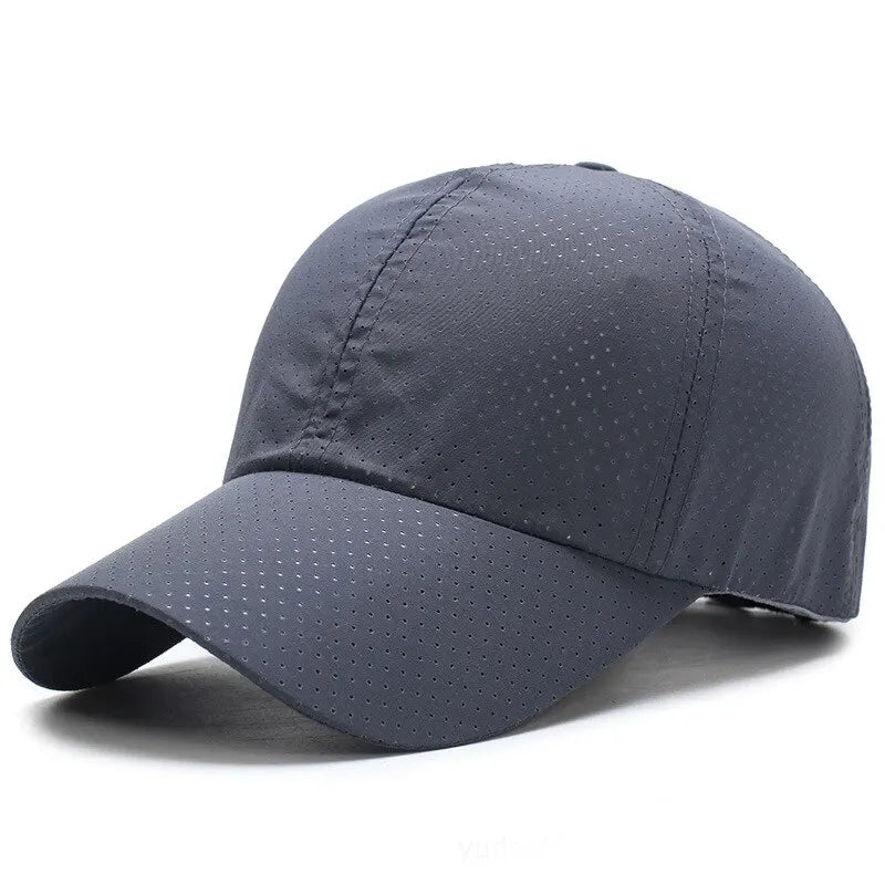 Hat Men Spring Summer Solid Color Mesh Cap