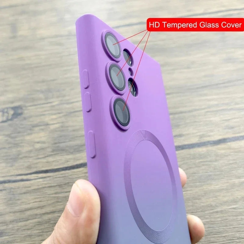 Luxury Soft Silicone For Magsafe Case For Samsung Galaxy