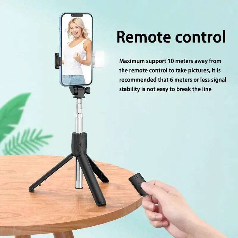 Extendable Phone Tripod with Bluetooth Remote