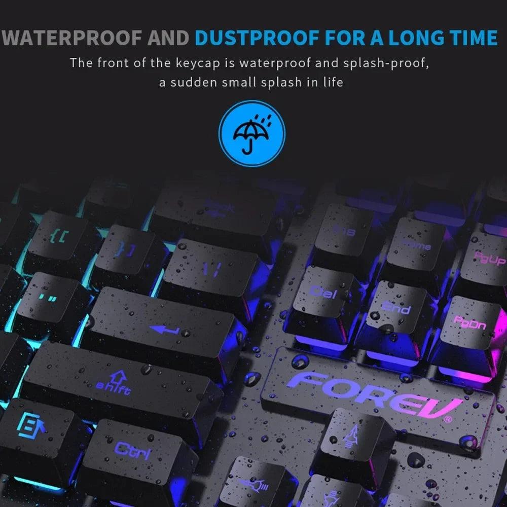 Luminous keyboard And Mouse Set for Gamer PC Laptop Office