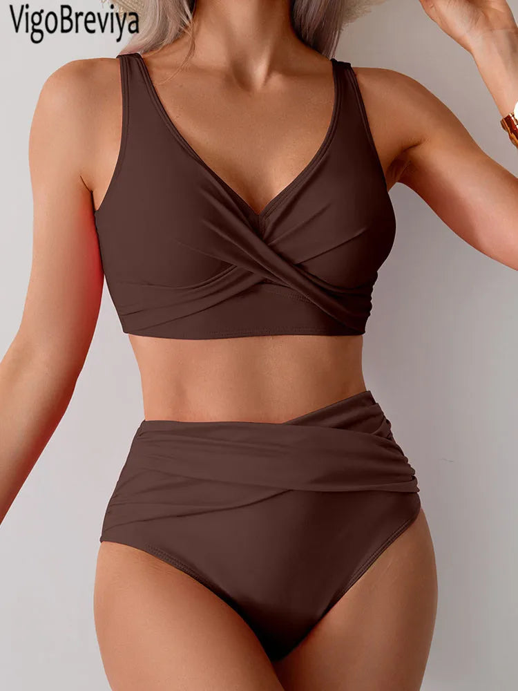Brazilian Bikini Set High Waist Swimsuit for Beach