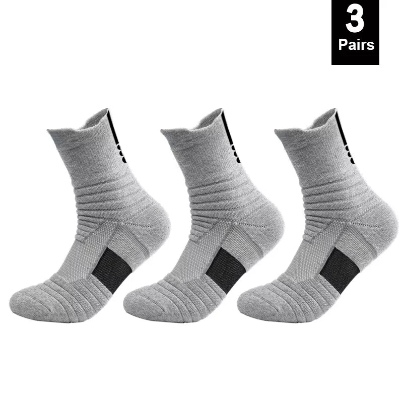 1/3 Pairs of Breathable and Deodorant Non-Slip Socks