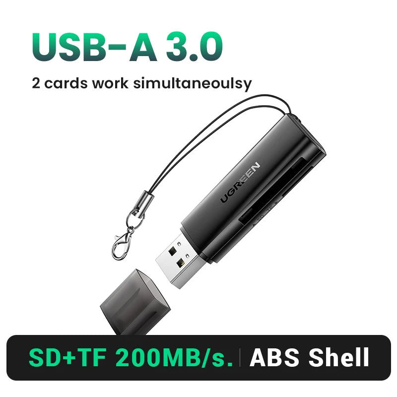 UGREEN Card Reader USB3.0&USB C to SD MicroSD TF Thunderbolt 3