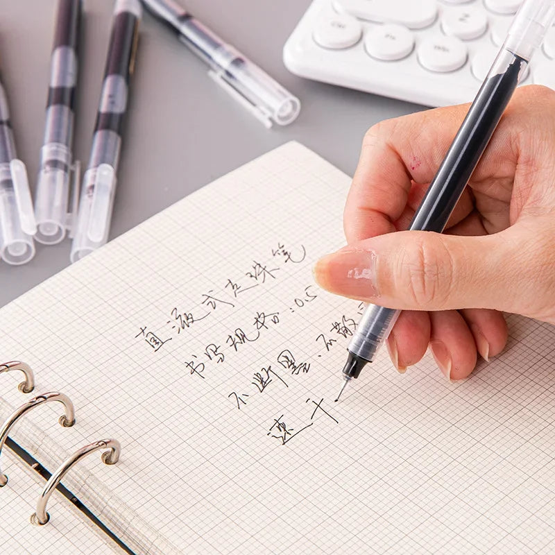 10 Pcs/Set High Quality Needle Type Kawaii Liquid Straight Gel Pens