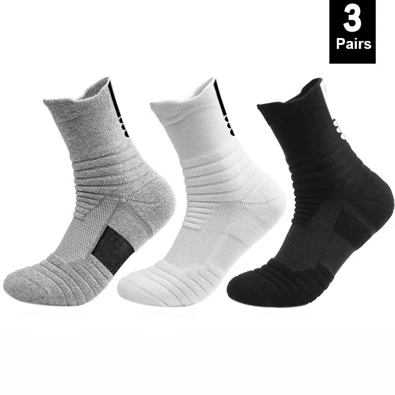 1/3 Pairs of Breathable and Deodorant Non-Slip Socks