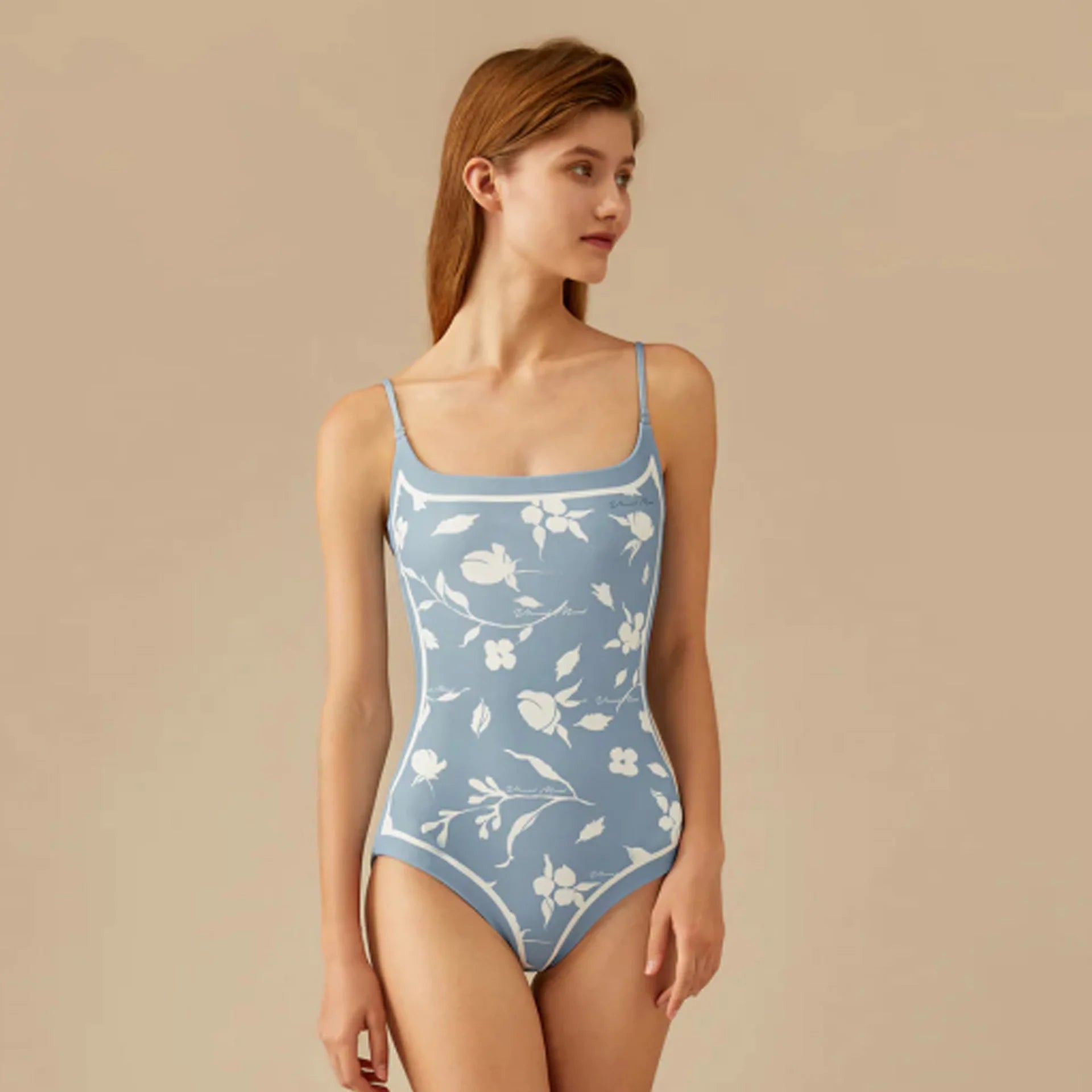 Ins Wind Double-Sided Printed Swimsuit