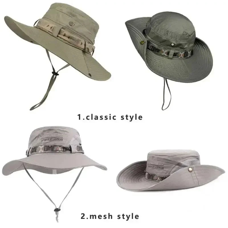 Men's summer bucket hat, UV protection