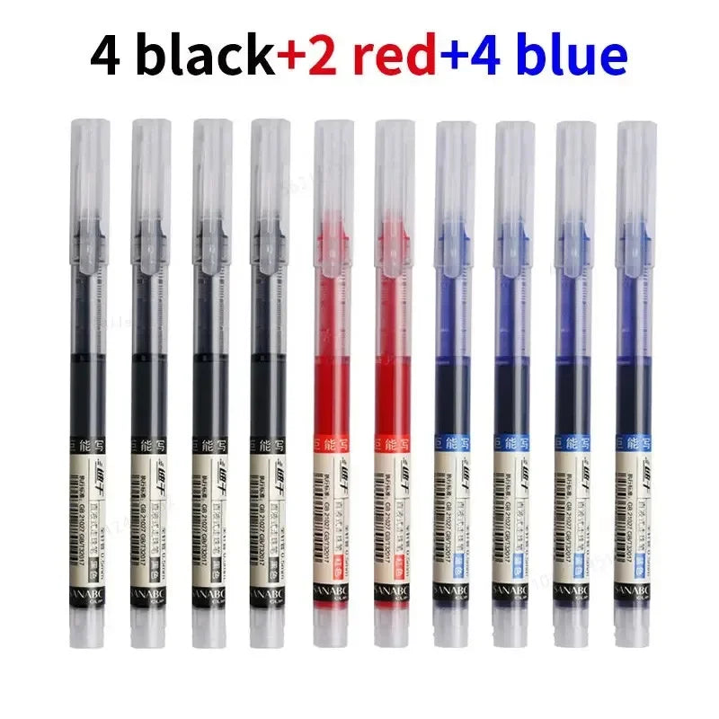 10 Pcs/Set High Quality Needle Type Kawaii Liquid Straight Gel Pens