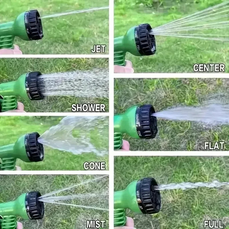 Expandable garden hose from 25 to 200 feet