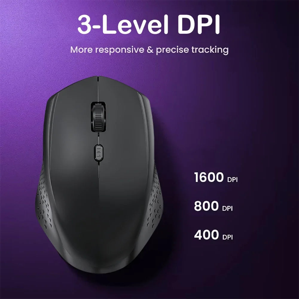 Bluetooth 5.2 Mouse 2.4G Wireless Mouse Dual-Mode Silent