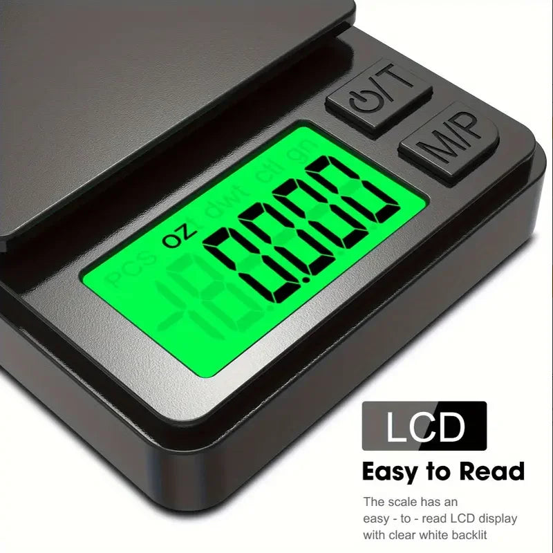 Digital Gram, Food, Jewelry, Ounce/Grain Scale with Backlit LCD
