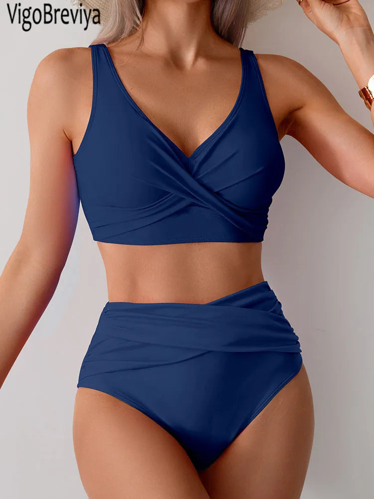Brazilian Bikini Set High Waist Swimsuit for Beach