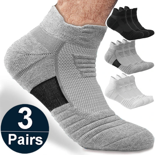 1/3 Pairs of Breathable and Deodorant Non-Slip Socks