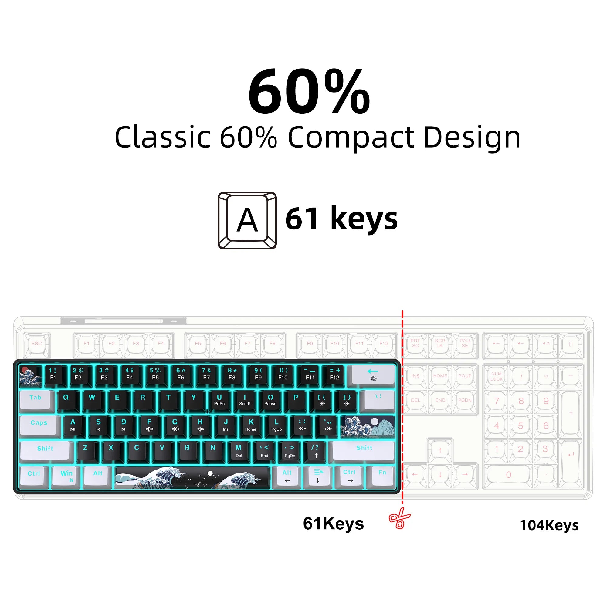 Gaming Mechanical Keyboard Ultra Compact