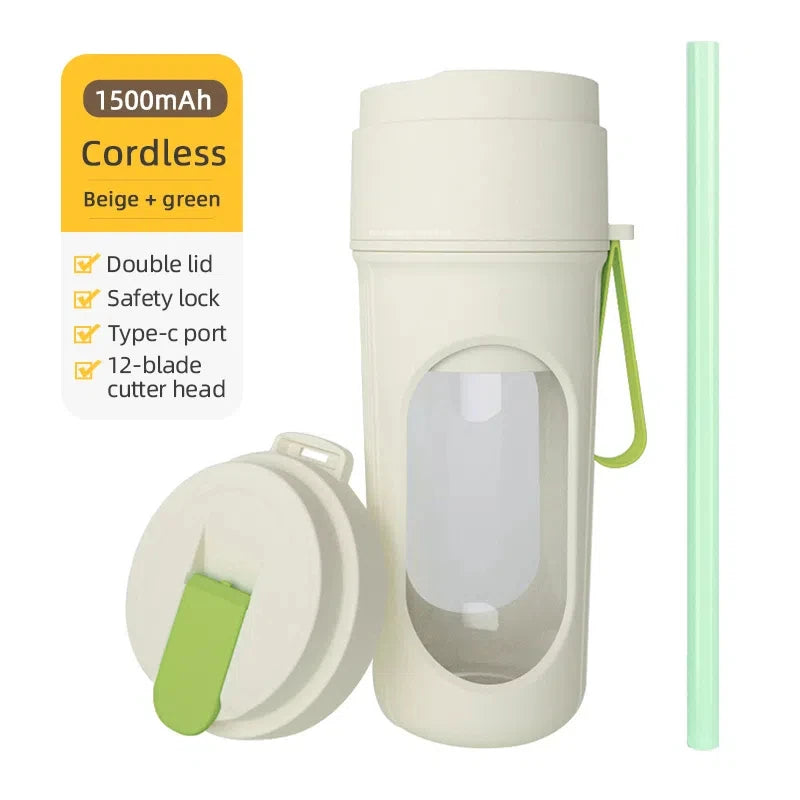 Portable Blender Bottle Electric 6 Blades
