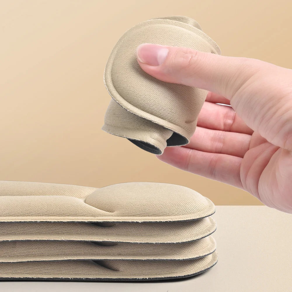 Breathable cushioning orthopedic insoles for running and sports