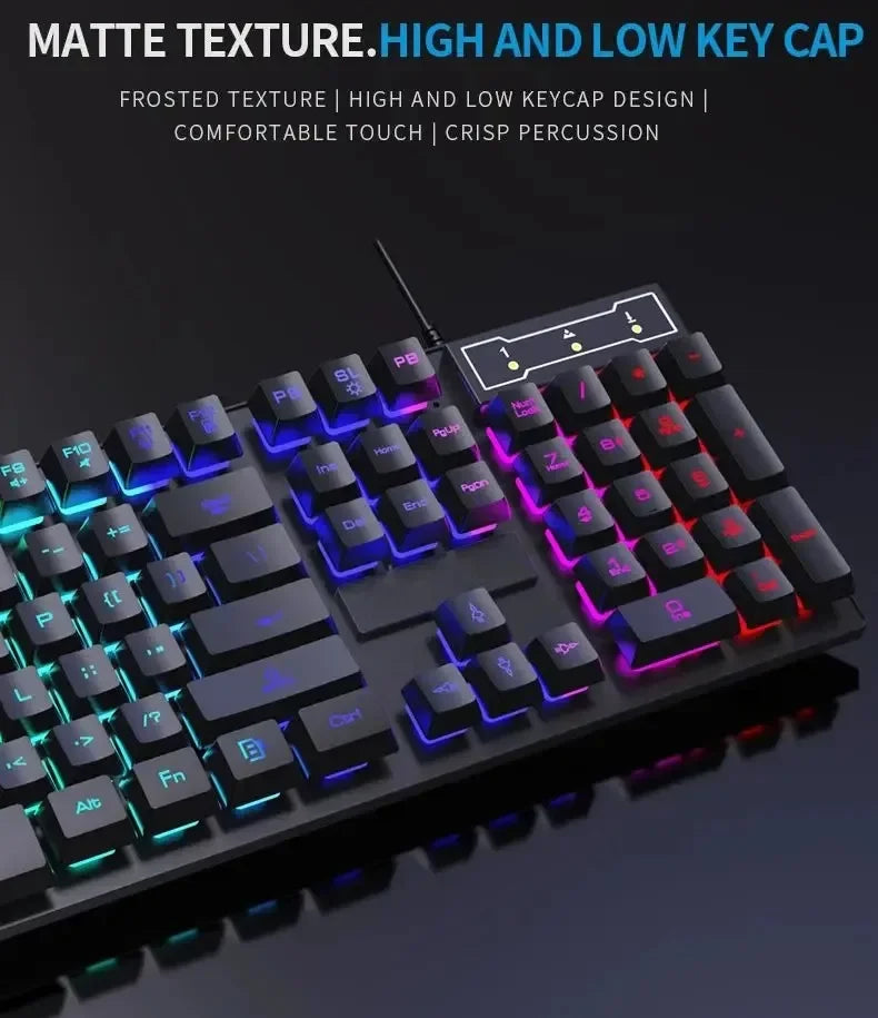 Luminous keyboard And Mouse Set for Gamer PC Laptop Office