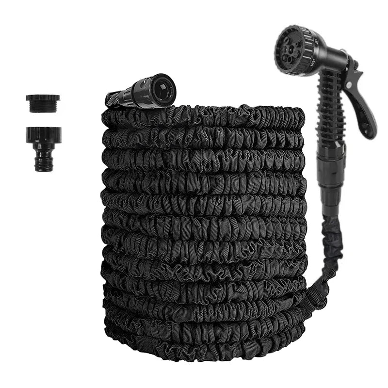 Expandable garden hose from 25 to 200 feet
