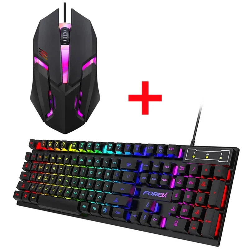 Luminous keyboard And Mouse Set for Gamer PC Laptop Office