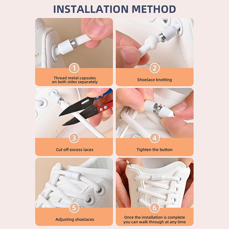 Semicircle Shoe Laces For Kids and Adult Sneakers