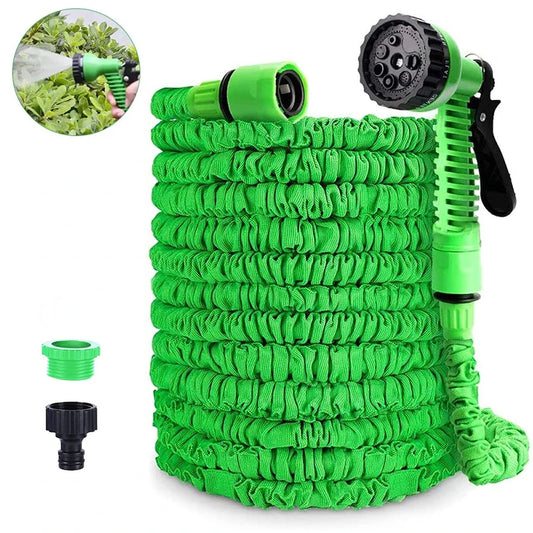 Expandable garden hose from 25 to 200 feet