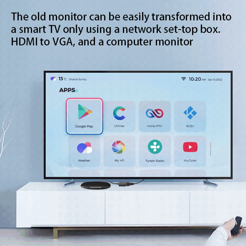High Speed HDTV To VGA Adapter HDTV A Male To VGA Female Converter HD Scaler Video