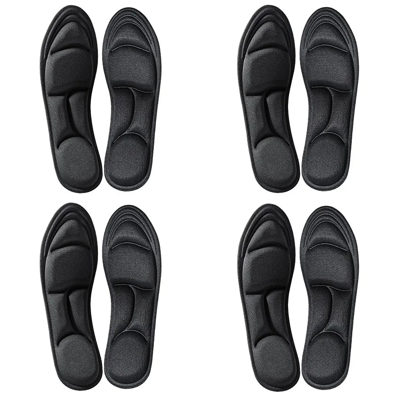 Breathable cushioning orthopedic insoles for running and sports