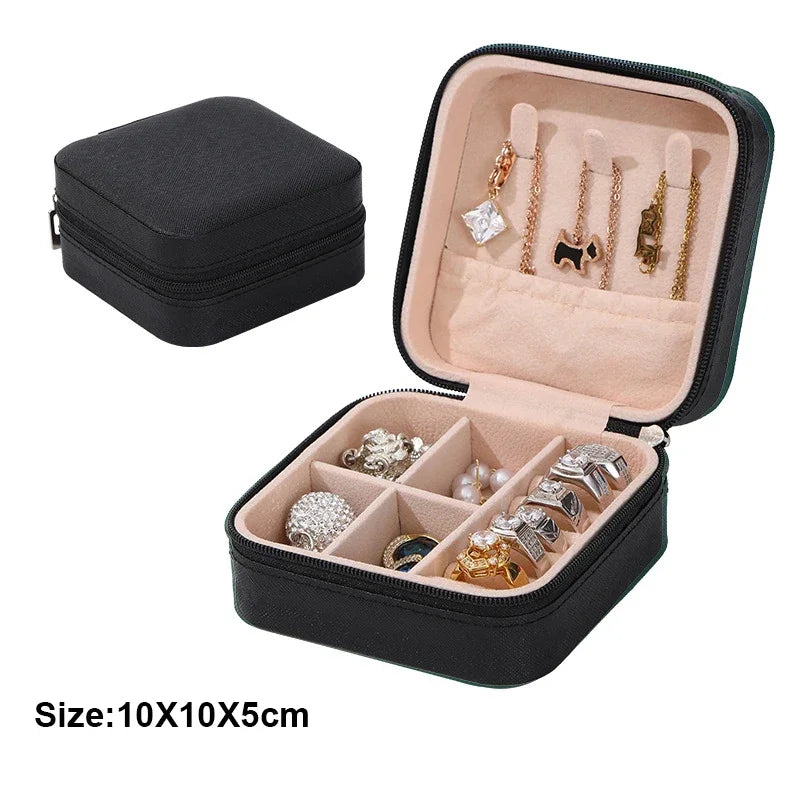 Mini Portable Travel Jewelry Boxes Small Organizer for Earrings Pendants