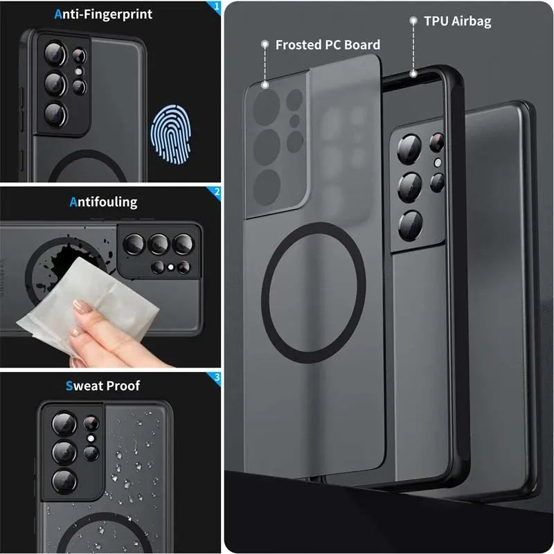 Luxury Magsafe Wireless Charge Case