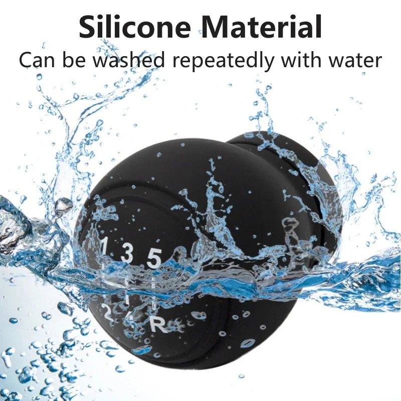 Silicone shift knob cover and shift rod protector