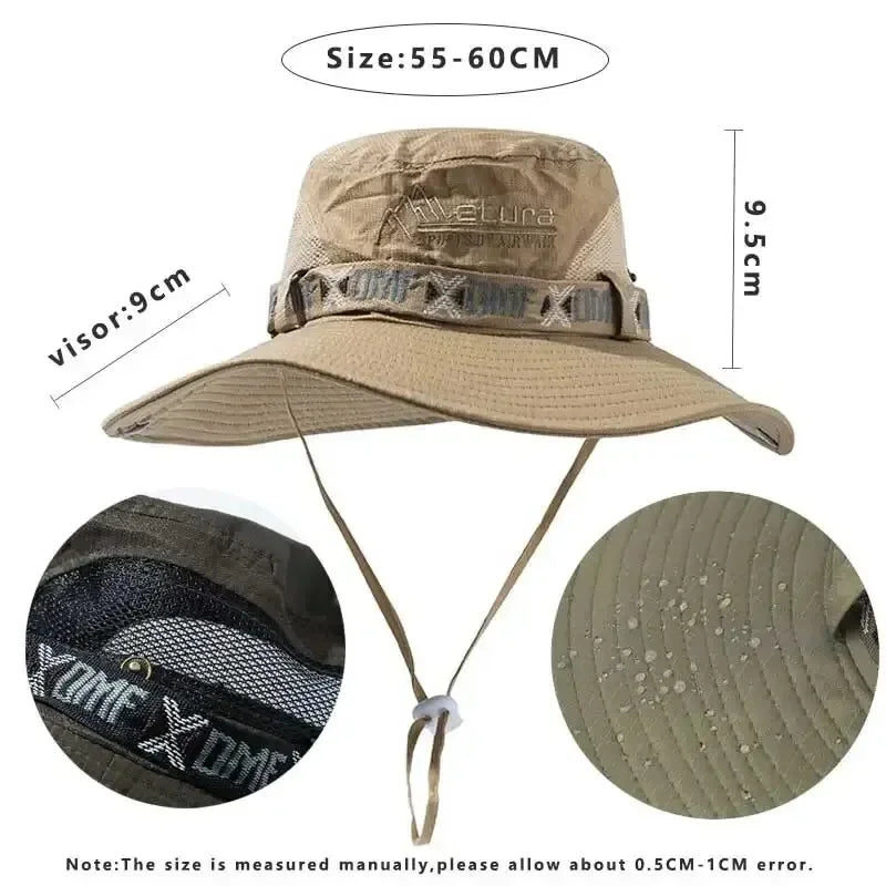 Men's summer bucket hat, UV protection