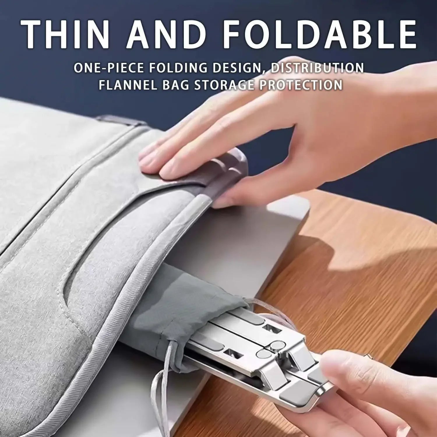 Adjustable Aluminum Laptop Stand - 6-Level Height