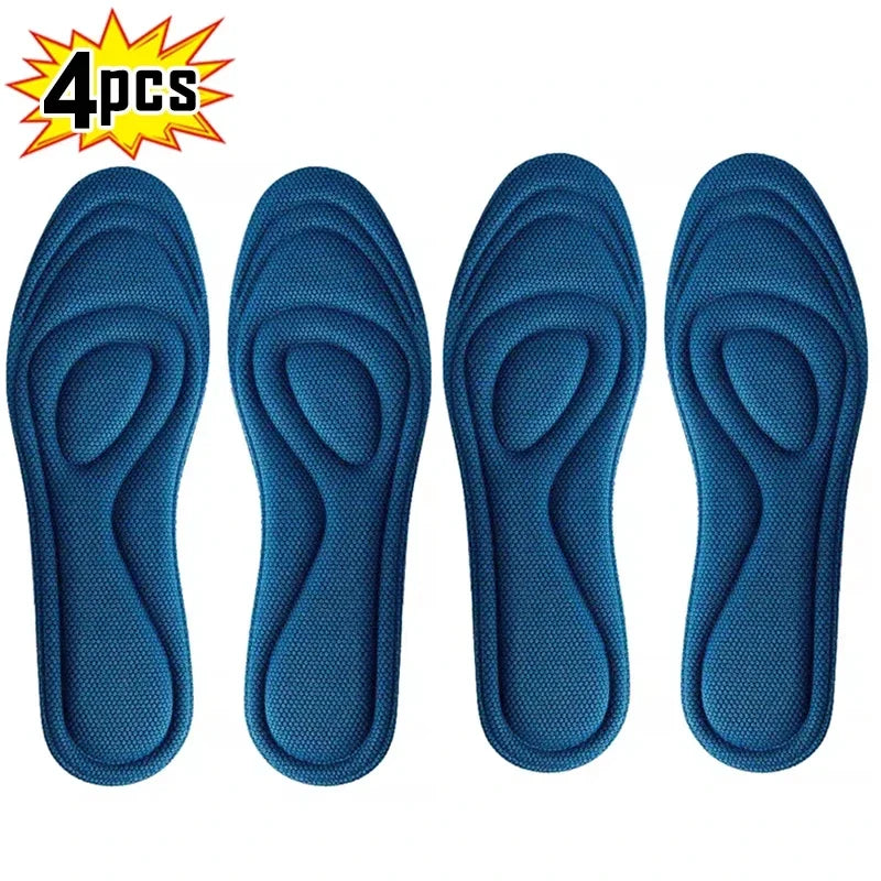 Pairs of Memory Foam Orthopedic Insoles for Shoes, Antibacterial Deodorization