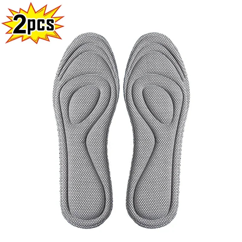 Pairs of Memory Foam Orthopedic Insoles for Shoes, Antibacterial Deodorization