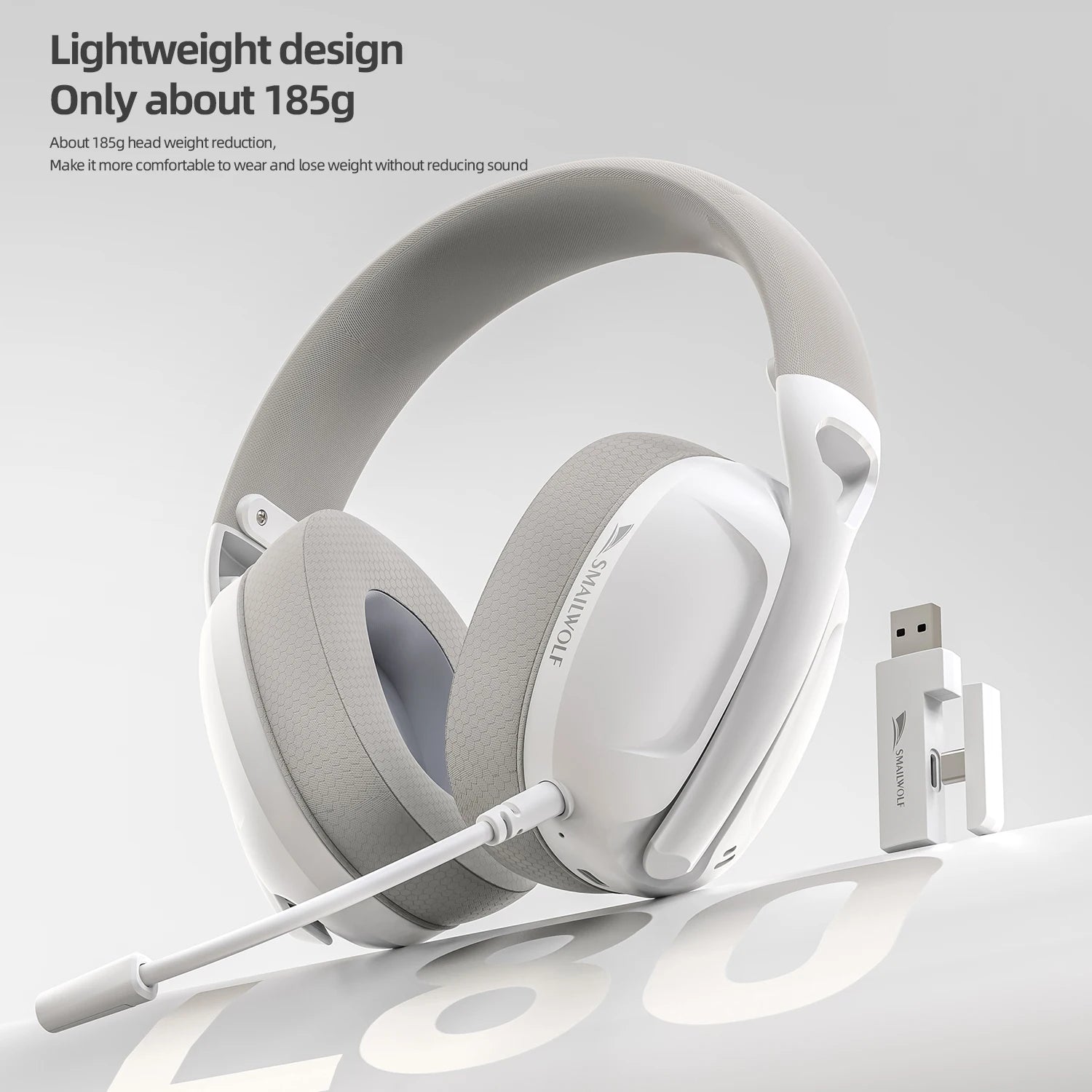 SmailWolf-L80 Bluetooth wireless three-mode headphones