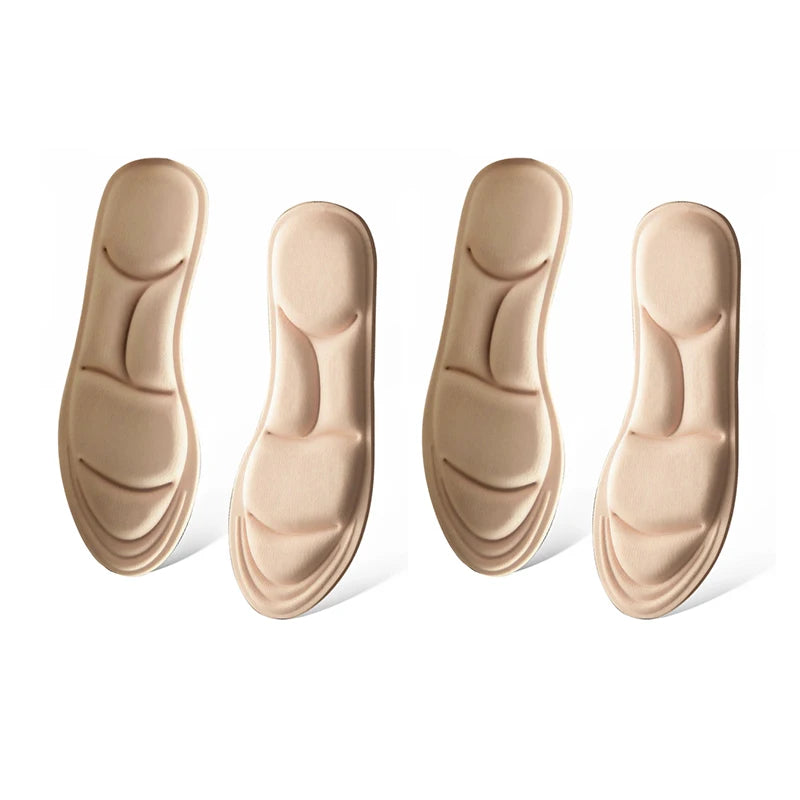 Breathable cushioning orthopedic insoles for running and sports