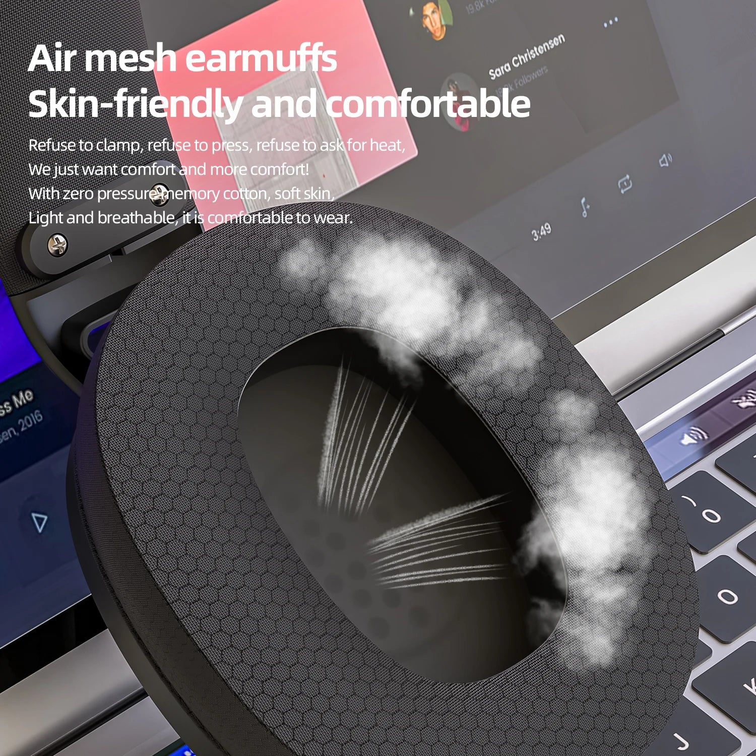 SmailWolf-L80 Bluetooth wireless three-mode headphones