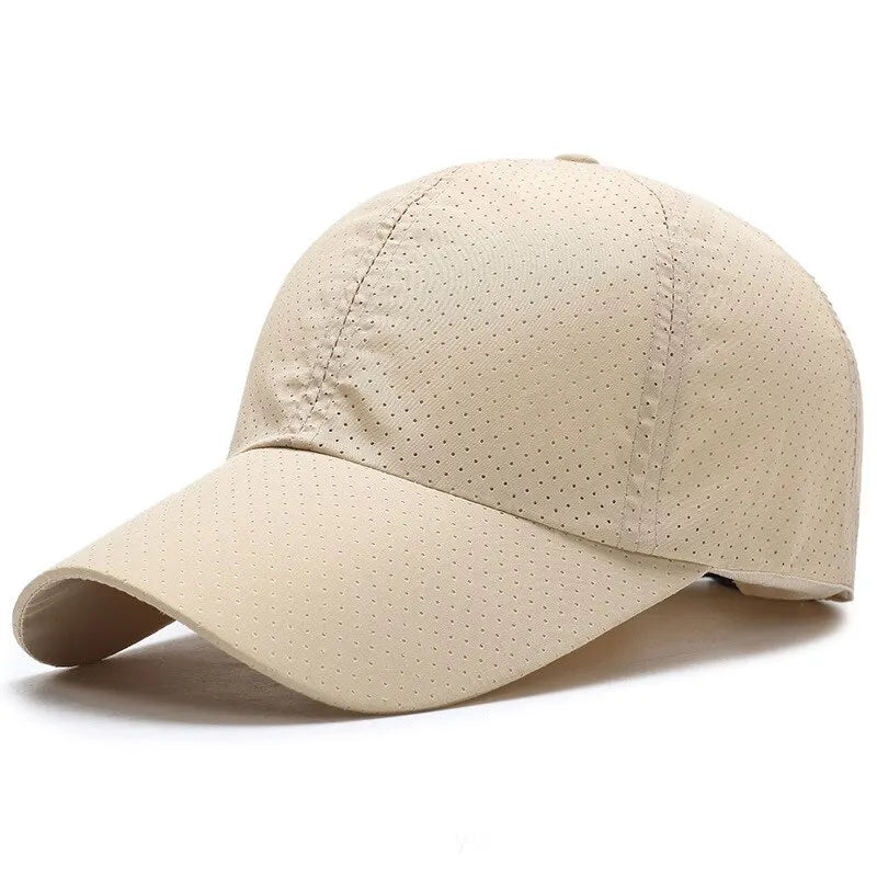 Hat Men Spring Summer Solid Color Mesh Cap