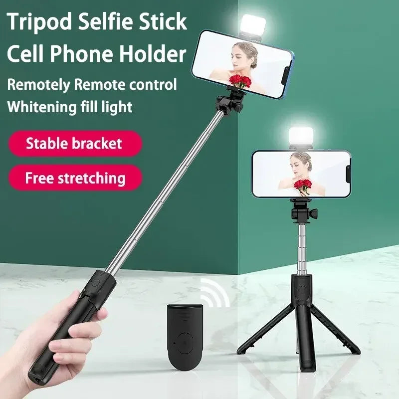 Extendable Phone Tripod with Bluetooth Remote