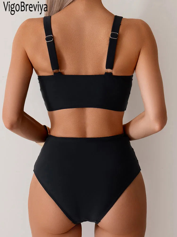 Brazilian Bikini Set High Waist Swimsuit for Beach
