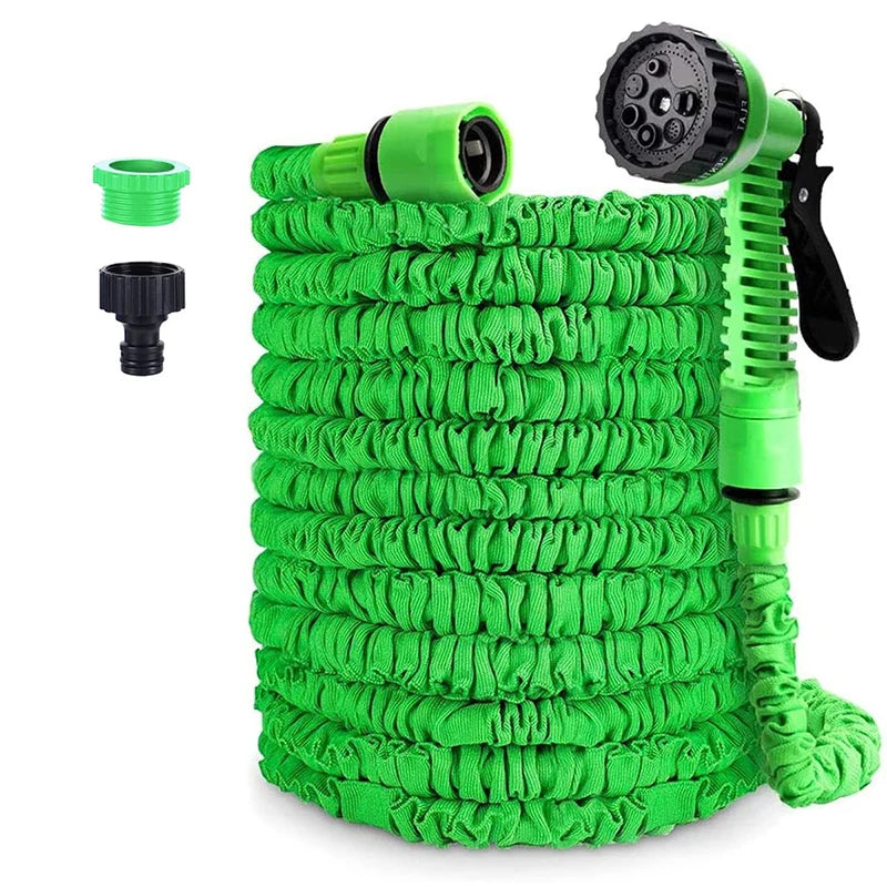Expandable garden hose from 25 to 200 feet
