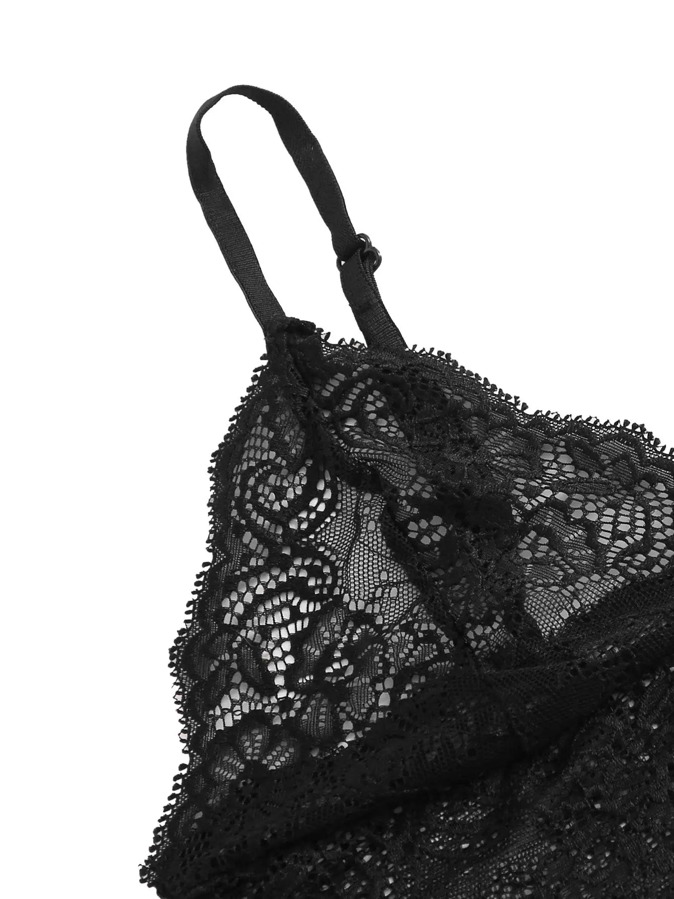 Women's sexy lace pajama set