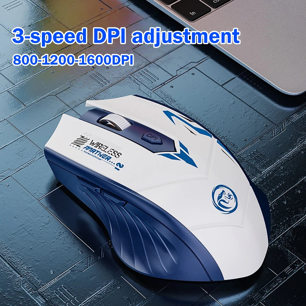 6 Buttons 2.4G Wireless Mouse Bluetooth 5.4