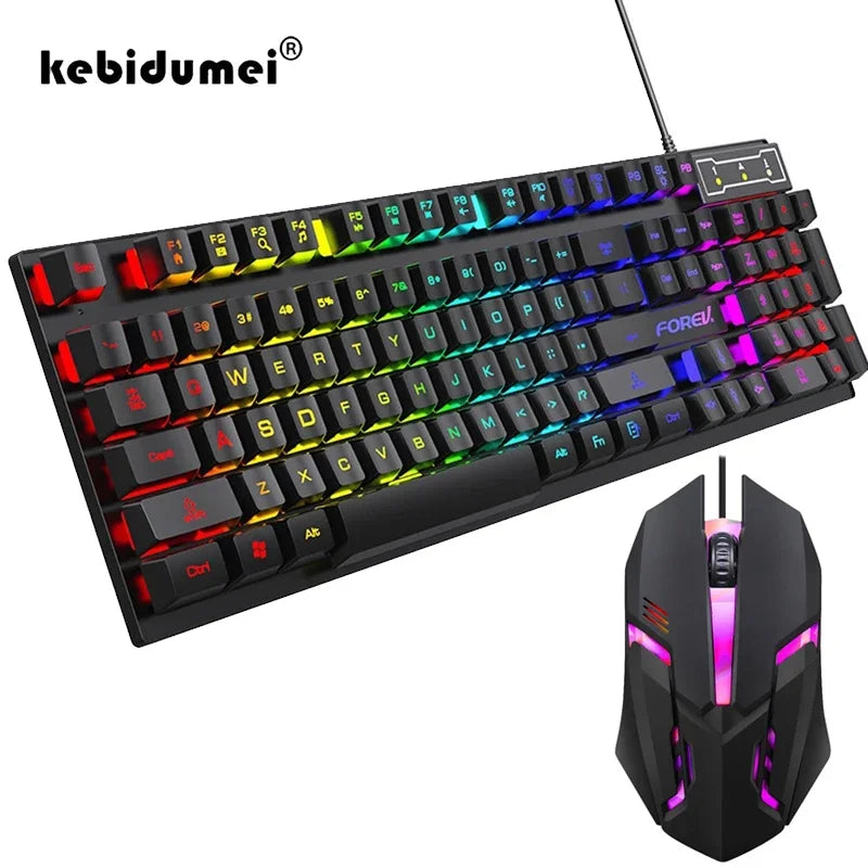 Luminous keyboard And Mouse Set for Gamer PC Laptop Office
