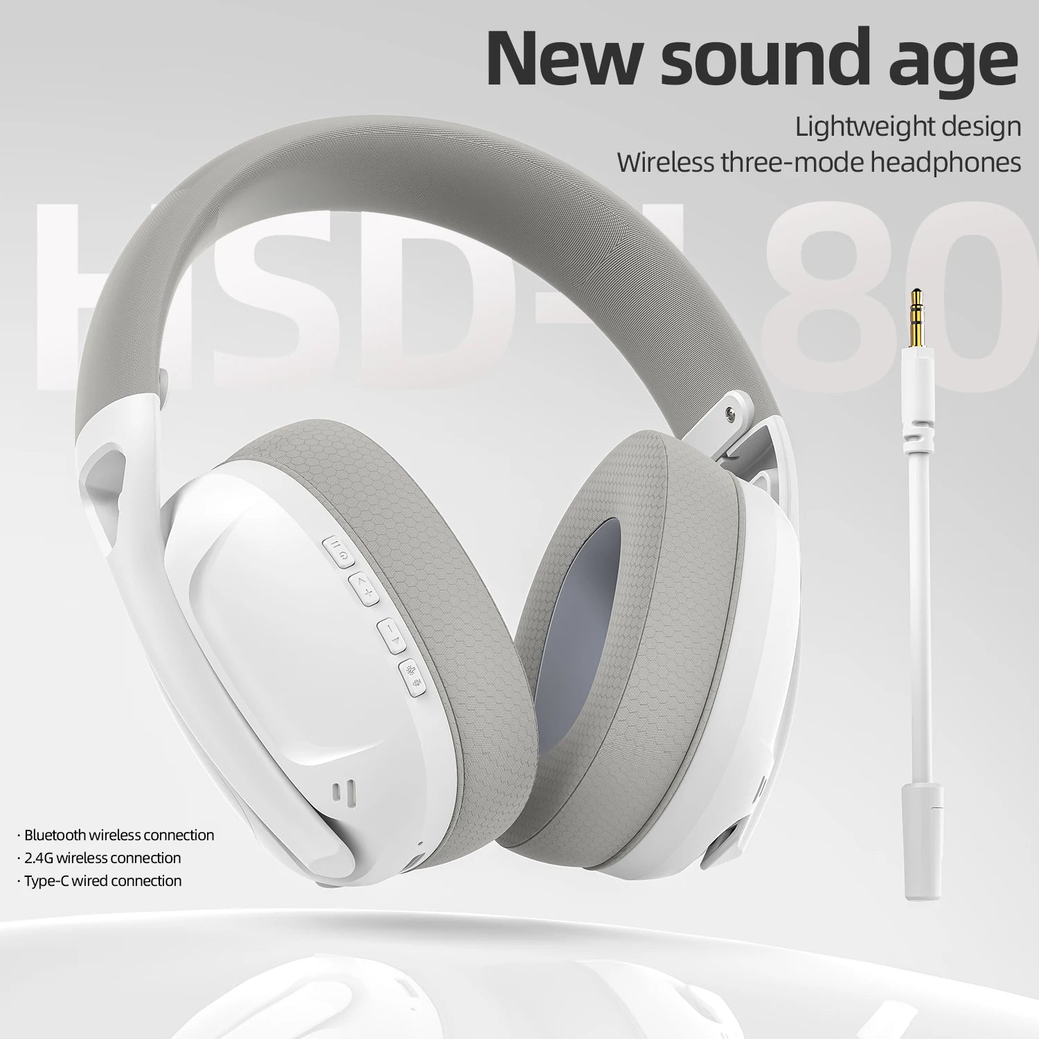SmailWolf-L80 Bluetooth wireless three-mode headphones